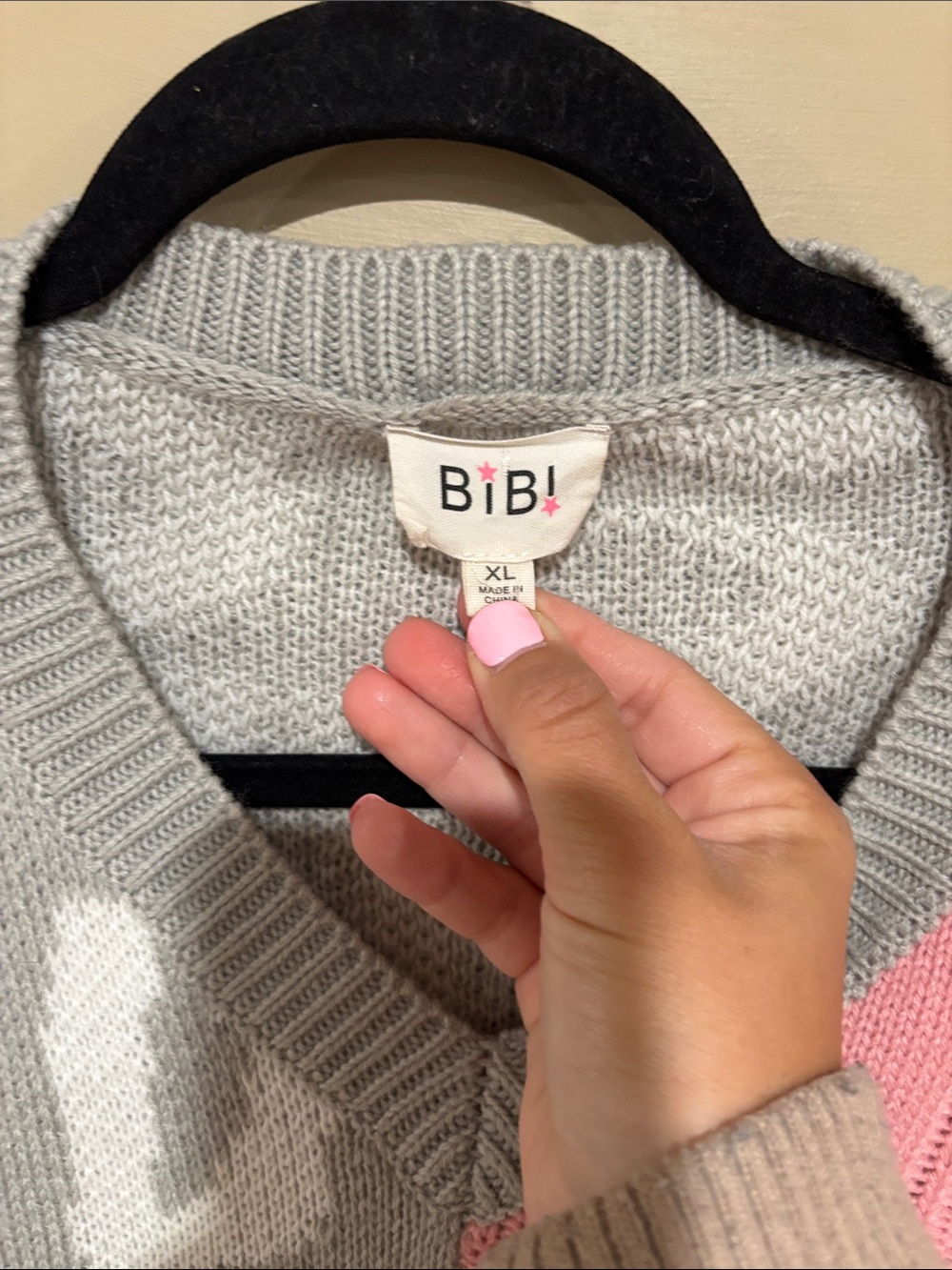 BiBi Cableknit patchwork sweater - Picture 2 of 4